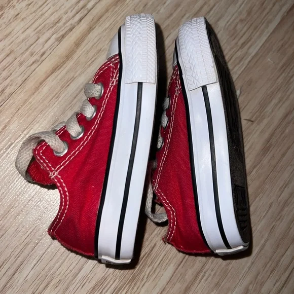 Converse Chuck Taylor All Star Lo Sneaker - Baby / Toddler - Red - Picture 6 of 7